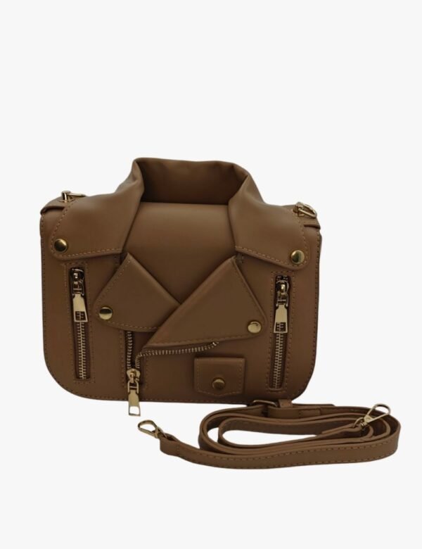 Moto Chic Black Jacket Crossbody Bag - Image 5