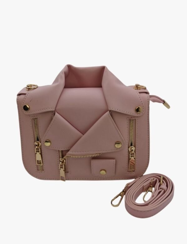 Moto Chic Black Jacket Crossbody Bag - Image 6
