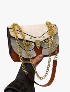 Owl Shoulder Bag – Stylish Metallic Animal-Inspired Design