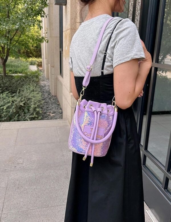 Mini Sequin Bucket Bag - Image 6