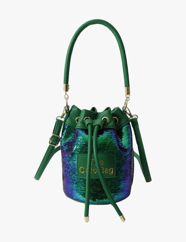 Mini Sequin Bucket Bag - Image 8