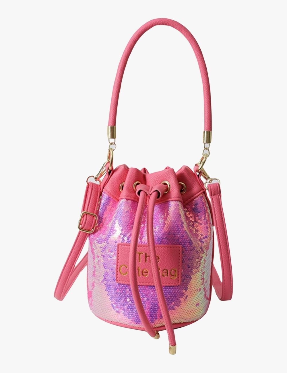 Home Mini Sequin Bucket Bag