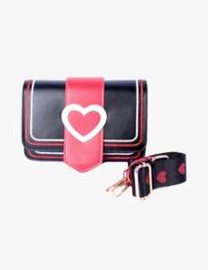 Stylish Sling Bag – Bold Design with Heart Clasp and Adjustable Strap